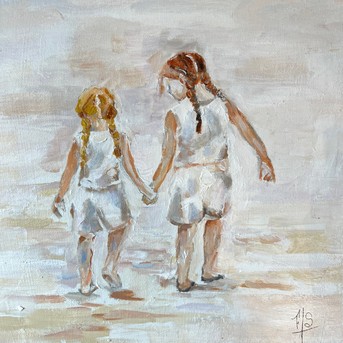 Fillettes aux tresses